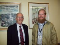 With J. Stanley Lemons, historian of the First Baptist Church in America